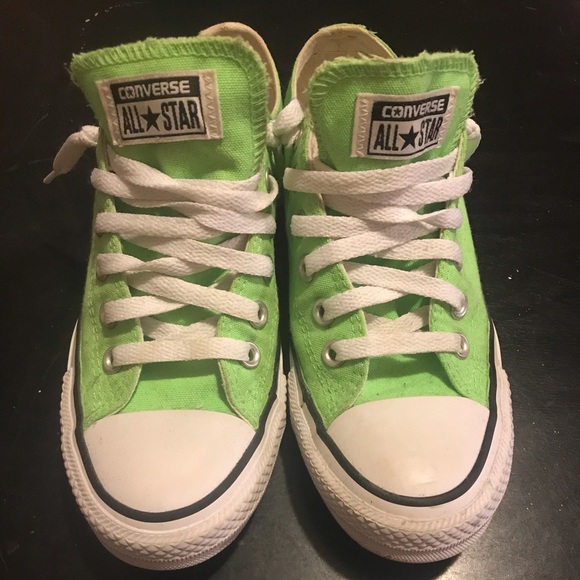 lime green all star converse